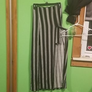 Candies geometric maxi skirt slit